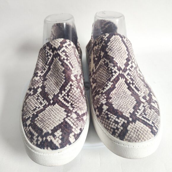 Steve Madden Fayna Slip On Snakeskin Vegan Sneakers Comfortable Nuetral Size 9 - Picture 5 of 11